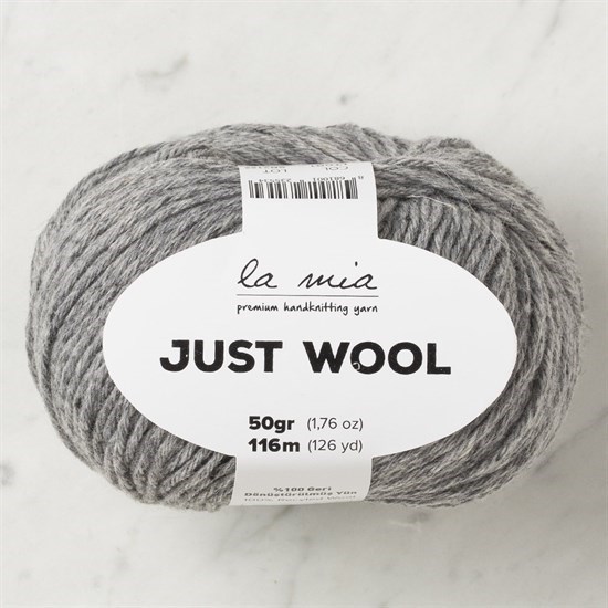 La Mia Just Wool Gri El Örgü İpi - LT001 - 33843