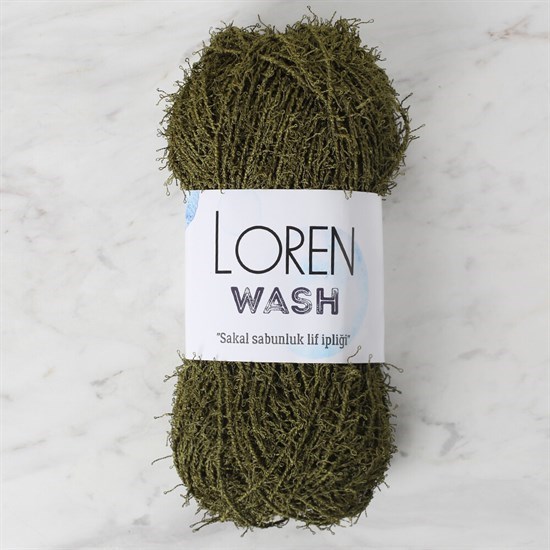 Loren Wash Asker Yeşili El Örgü İpi - R141 - 34031