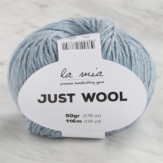 La Mia Just Wool Buz Mavisi El Örgü İpi - LT015 - 34009