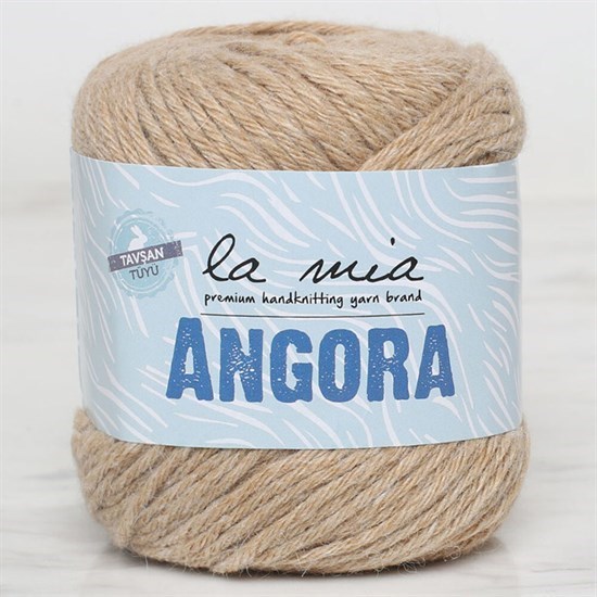 La Mia Angora 50gr Açık Kahve El Örgü İpi - L098 - 33806