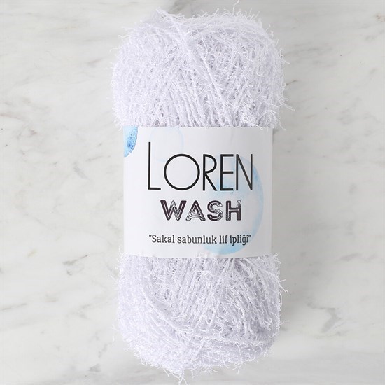 Loren Wash Optik Beyaz El Örgü İpi - R001 - 34262