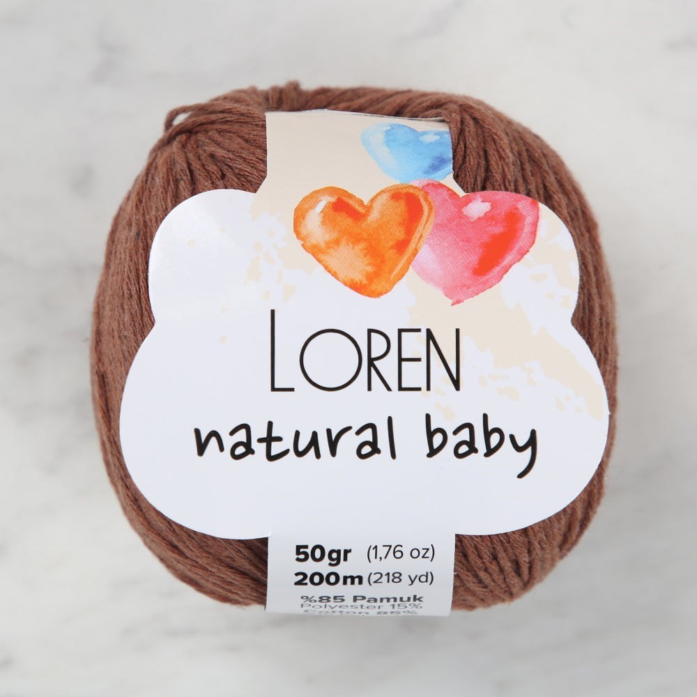 Loren Natural Tarçın El Örgü İpi - R072