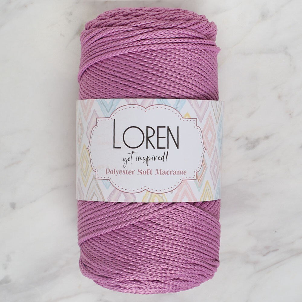 Loren Polyester Soft Macrame Gül Kurusu El Örgü İpi - Lm021 - 34450