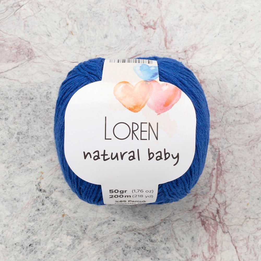 Loren Natural Mavi El Örgü İpi - R025 - 33933