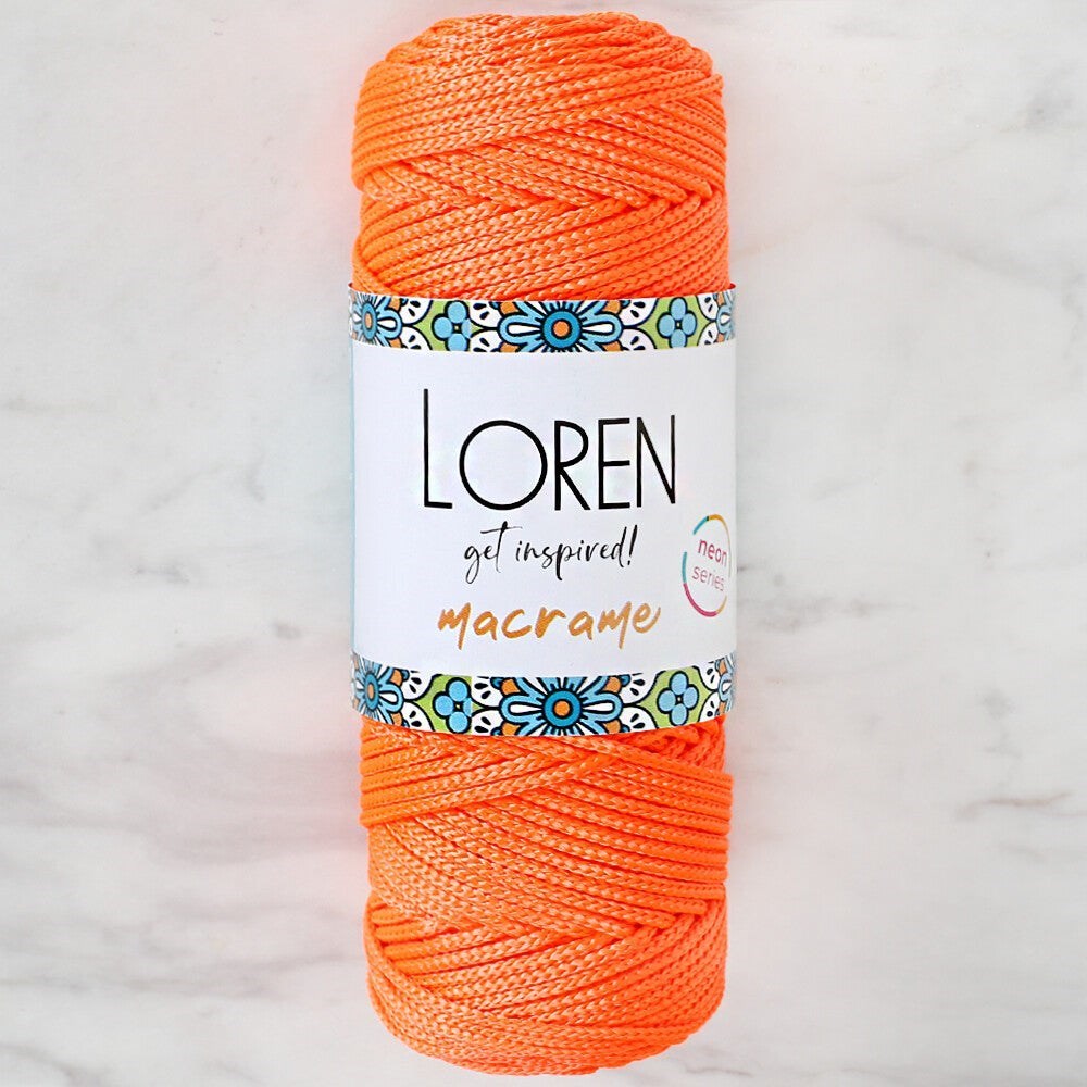 Loren Macrame Neon Turuncu El Örgü İpi - L113