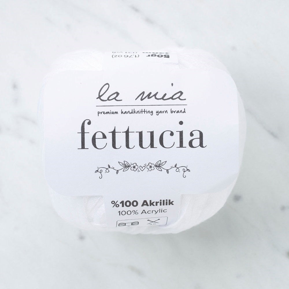 La Mia Fettu Beyaz El Örgü İpi - L001 - 33877