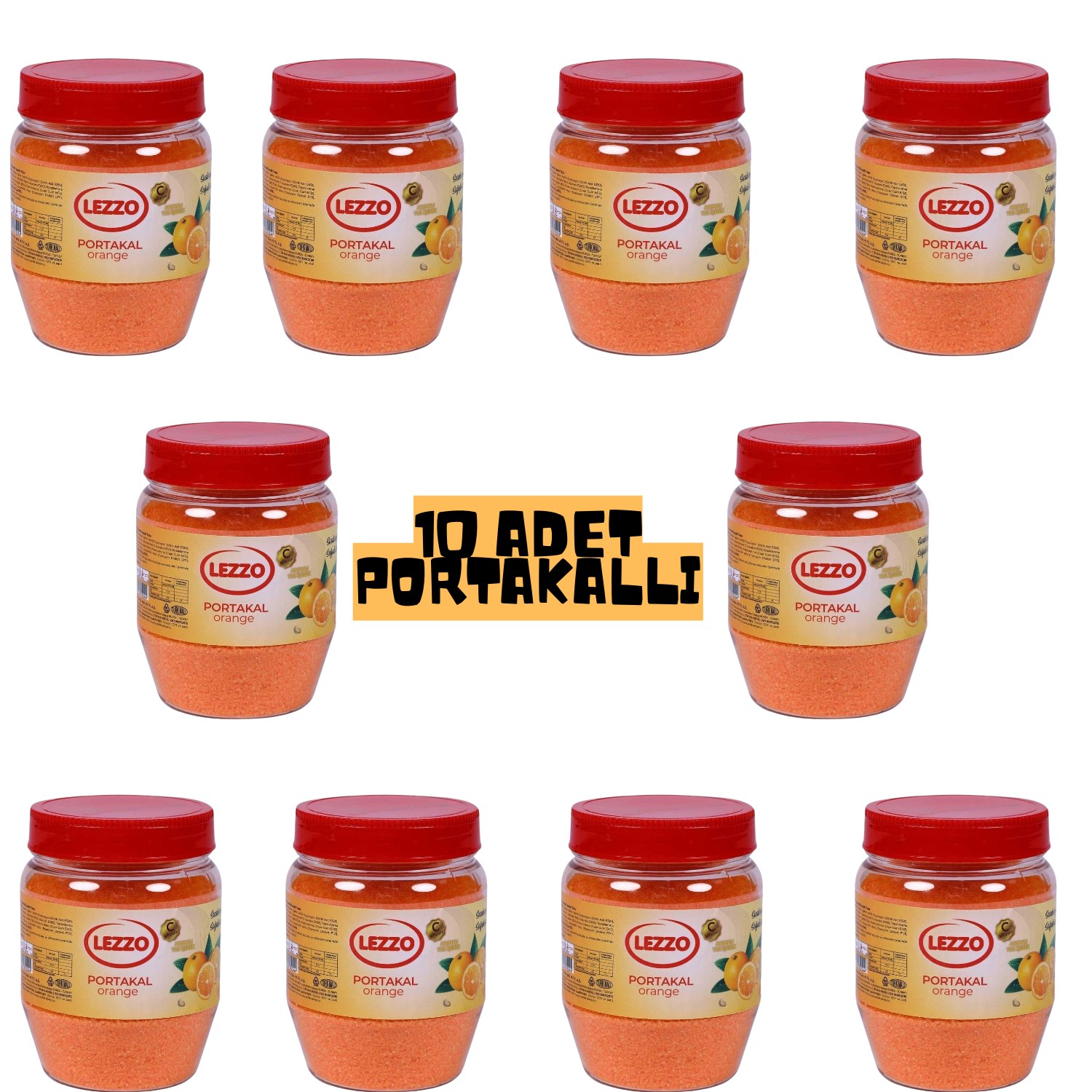 10 ADET Portakal Toz Içecek ( Sıcak ve Soğuk İçim) 300 Gr