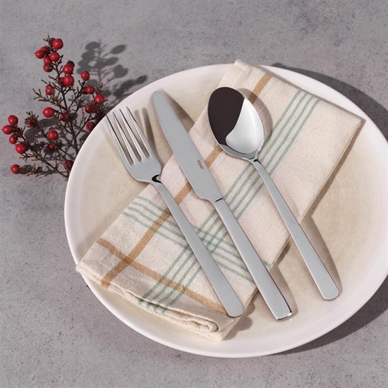 Optima Alanya 24 Parça Çelik Çatal Kaşık Bıçak Seti - 31677