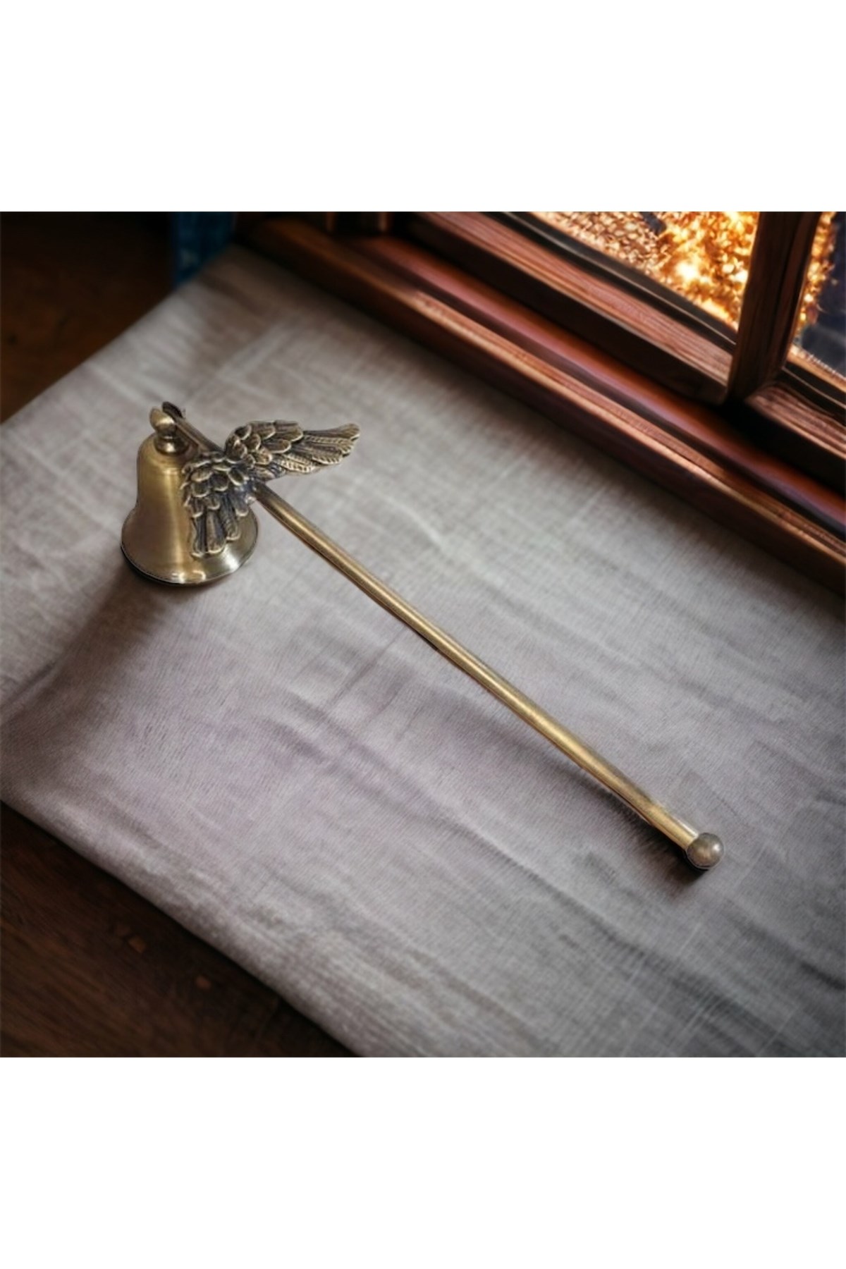 Melek Kanatlı Mum Söndürücü-eskitme (antik)