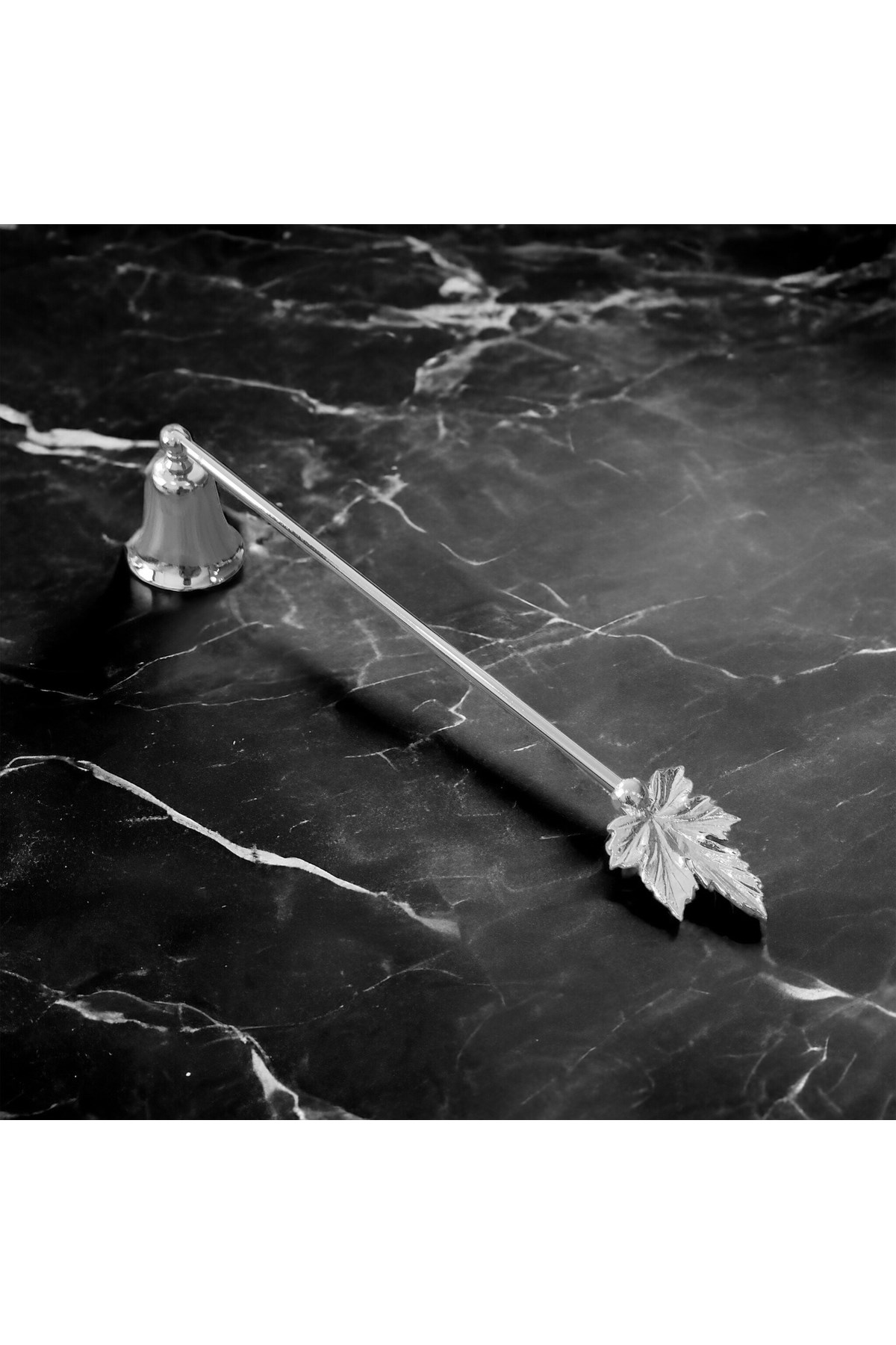 Asma Yapraklı Mum Söndürücü-gümüş