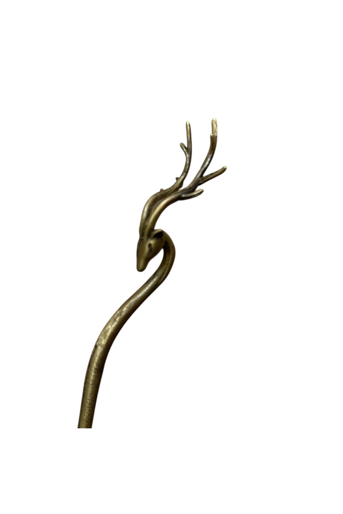 DAL GEYİKLİ MUM SÖNDÜRÜCÜ-ANTİK BRONZ