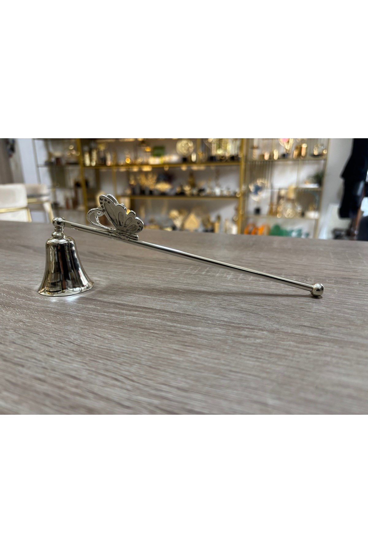 KONMUŞ KELEBEK MUM SÖNDÜRÜCÜ-GÜMÜŞ