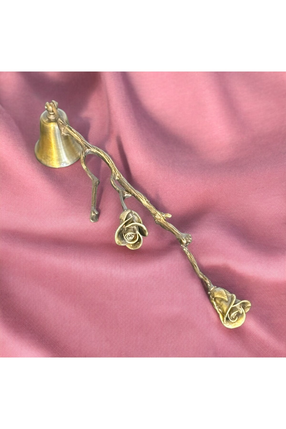 İKİ GÜLLÜ MUM SÖNDÜRÜCÜ-ANTİK (ESKİTME)