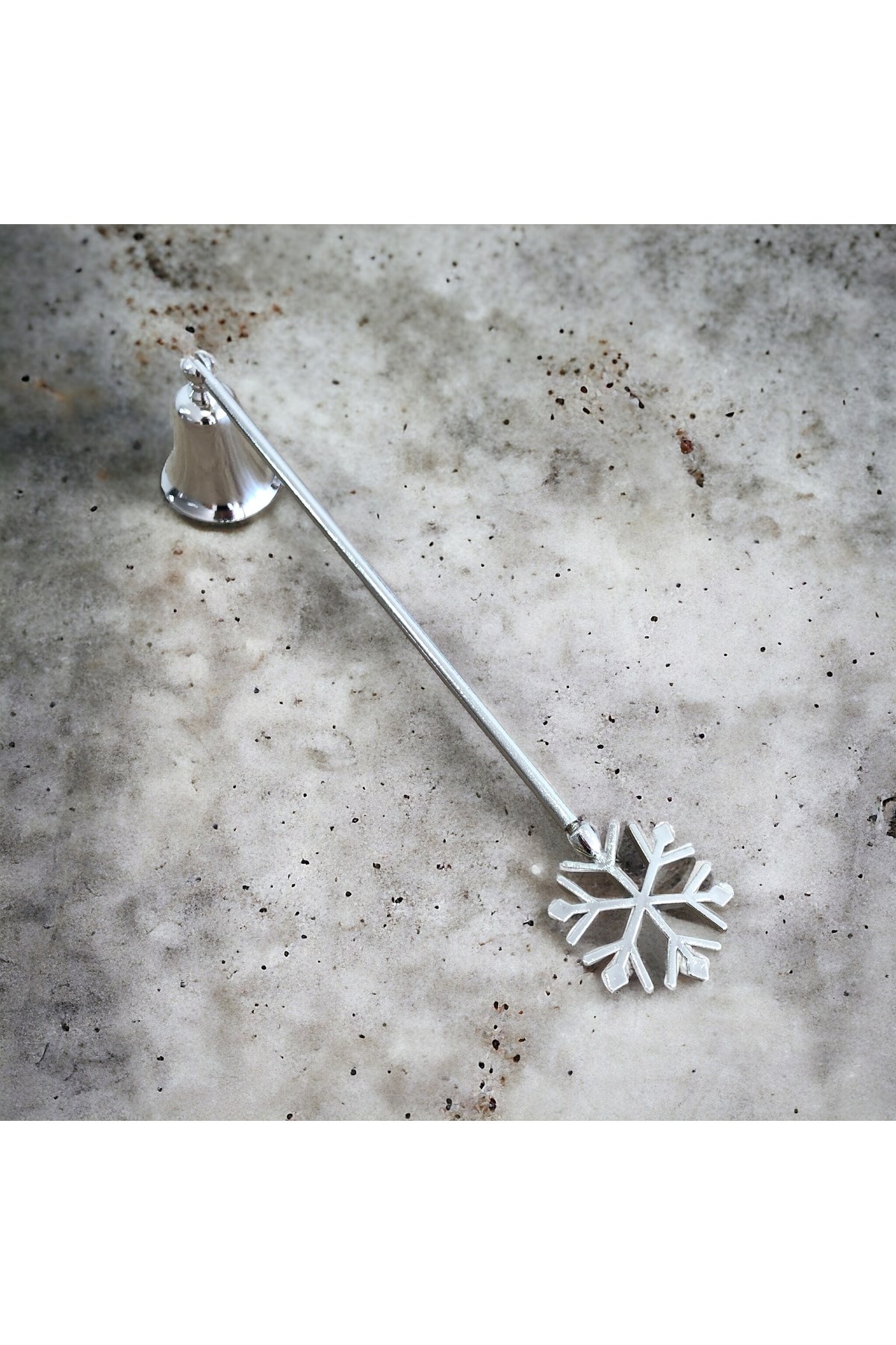 Kar Tanesi Model Mum Söndürücü-gümüş