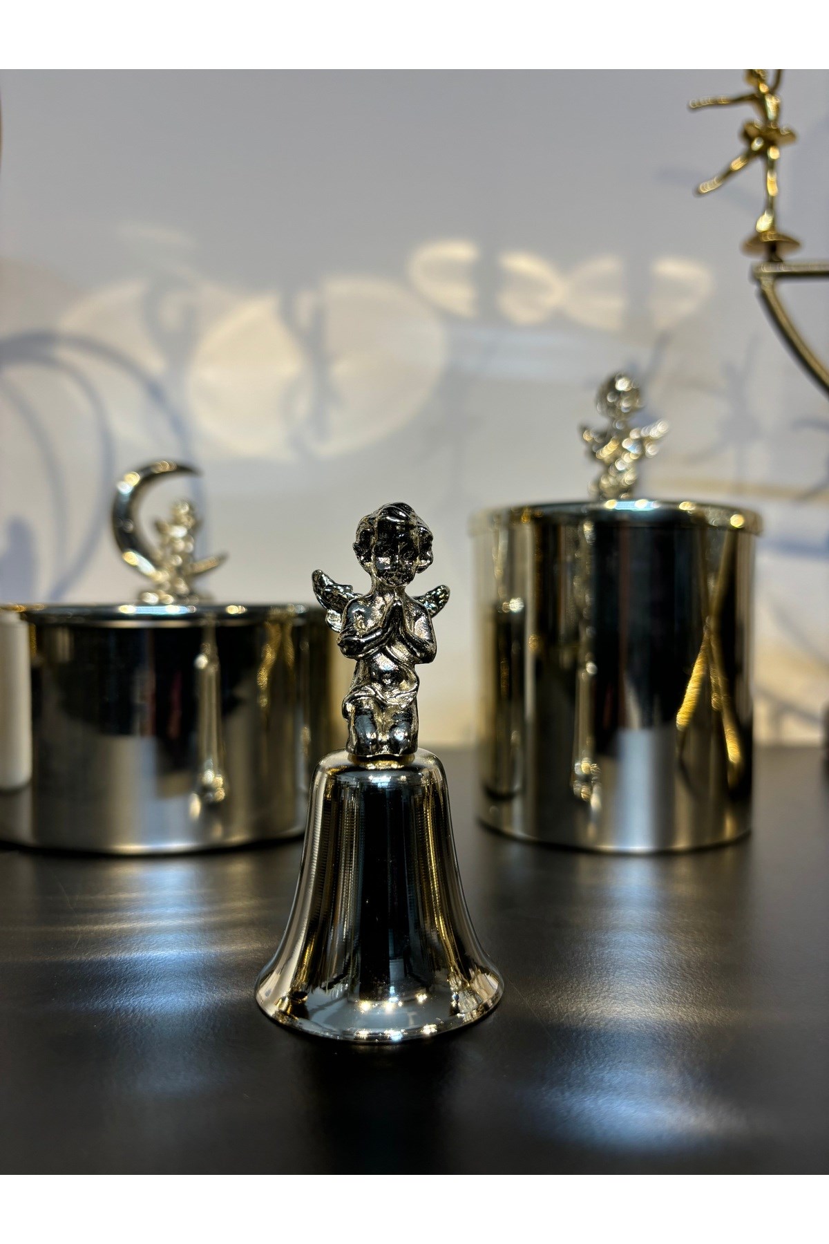 DUA EDEN MELEKLİ ÇAN MUM SÖNDÜRÜCÜ-GÜMÜŞ