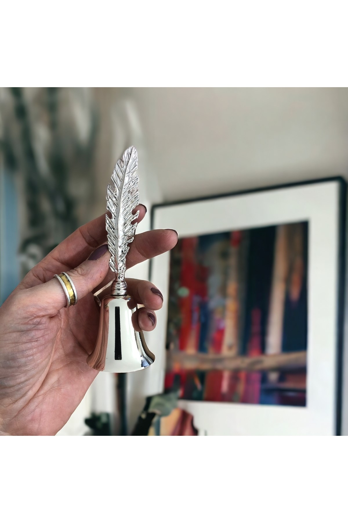 Tüy Tepeli Mum Söndürücü Çan-gümüş