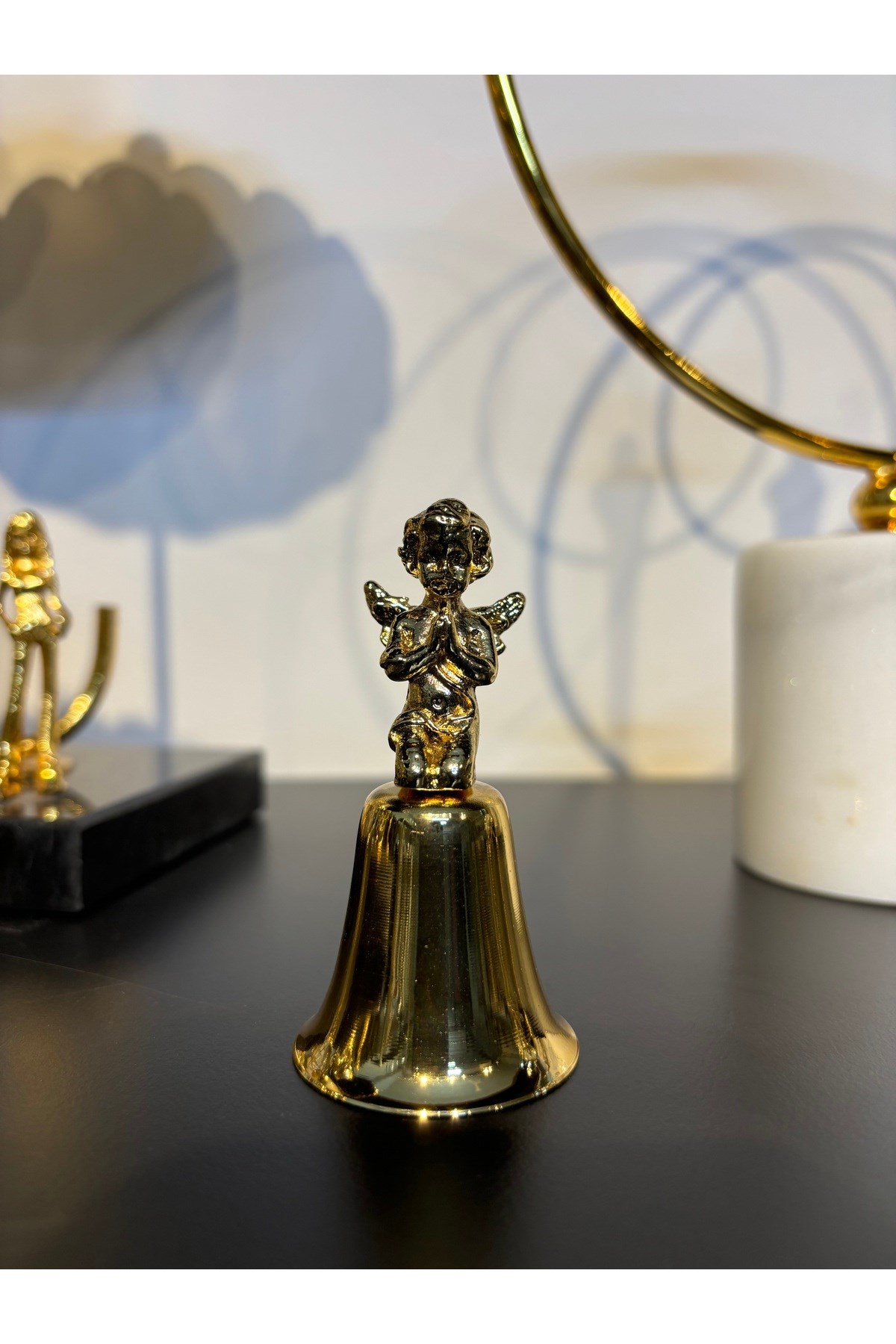 DUA EDEN MELEKLİ ÇAN MUM SÖNDÜRÜCÜ-GOLD