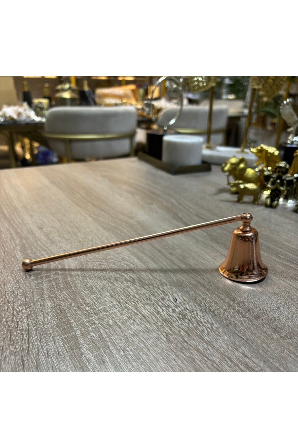 SADE ÇUBUKLU MUM SÖNDÜRÜCÜ-BAKIR (ROSE)