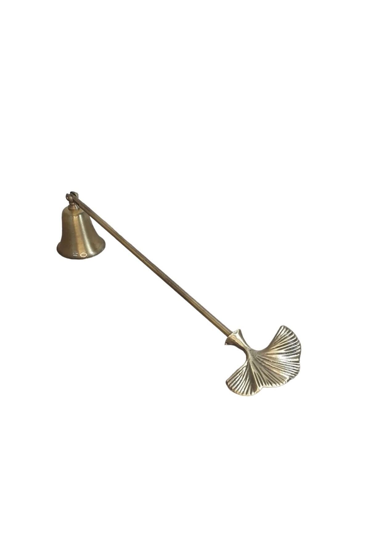 Gingko Yapraklı Mum Söndürücü Eskitme Antik