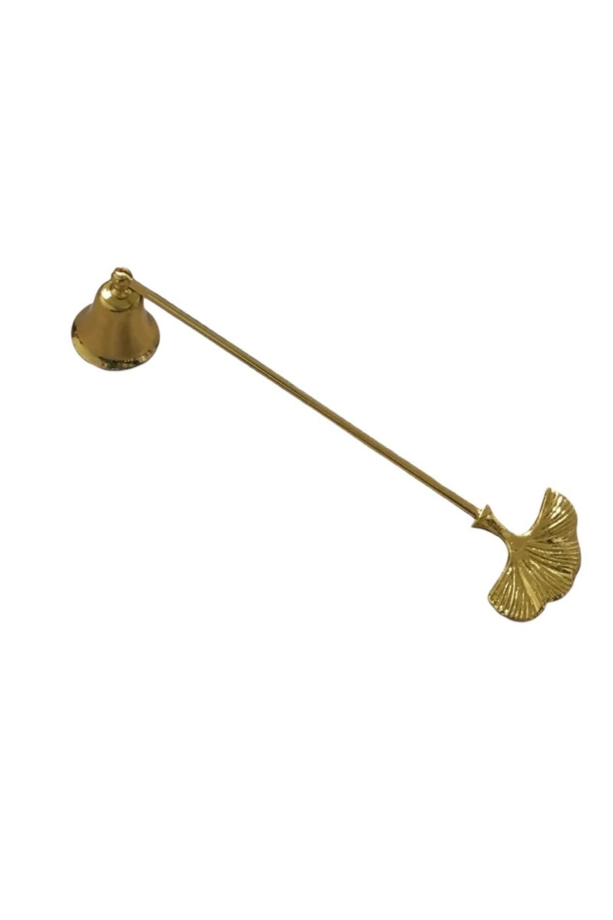 Gingko Yapraklı Metal Mum Söndürücü-gold(ALTIN)