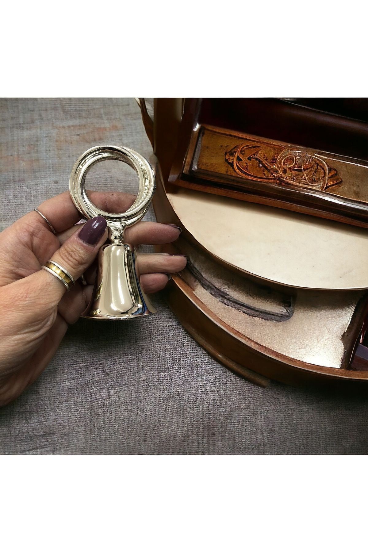 HALKA TEPELİ ÇAN MUM SÖNDÜRÜCÜ-GÜMÜŞ