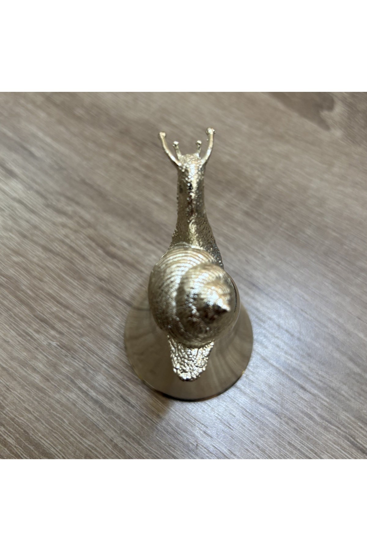 PİRİNÇ DÖKÜM SALYANGOZLU ÇAN MUM SÖNDÜRÜCÜ-GÜMÜŞ