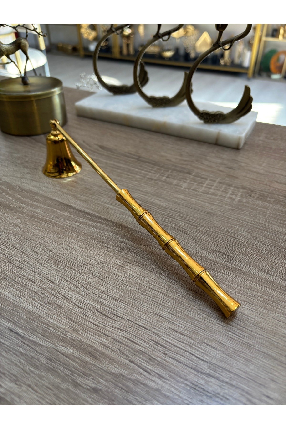 BAMBU SAPLI MUM SÖNDÜRÜCÜ-GOLD