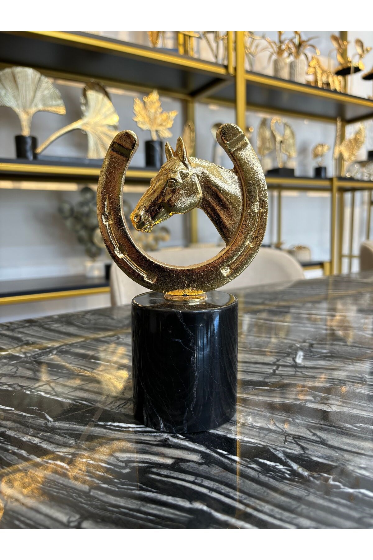 AT NALI DEKORATİF METAL OBJE-GOLD (ALTIN)