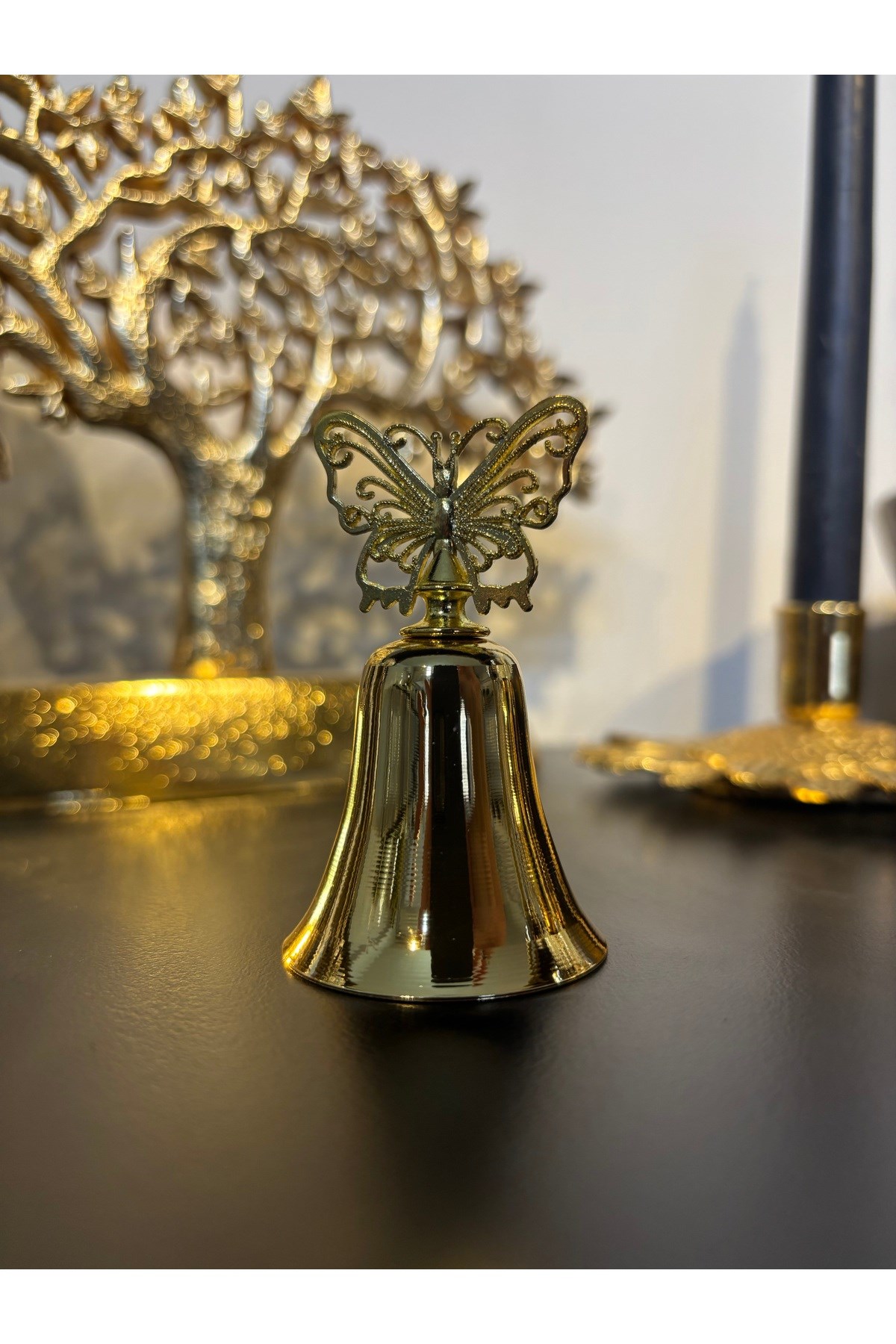 KELEBEKLİ ÇAN MUM SÖNDÜRÜCÜ-GOLD