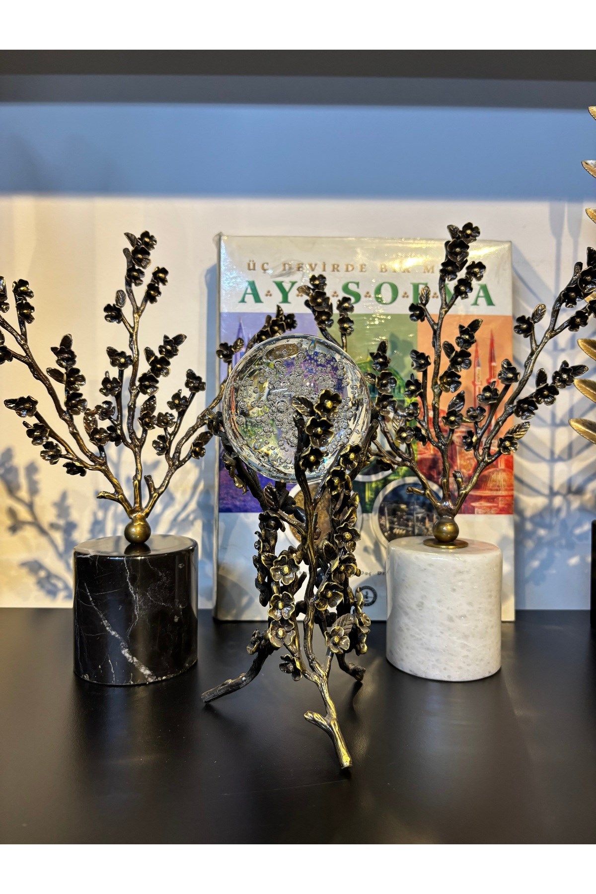 BAHARDALI CAM TOP-ANTİK BRONZ