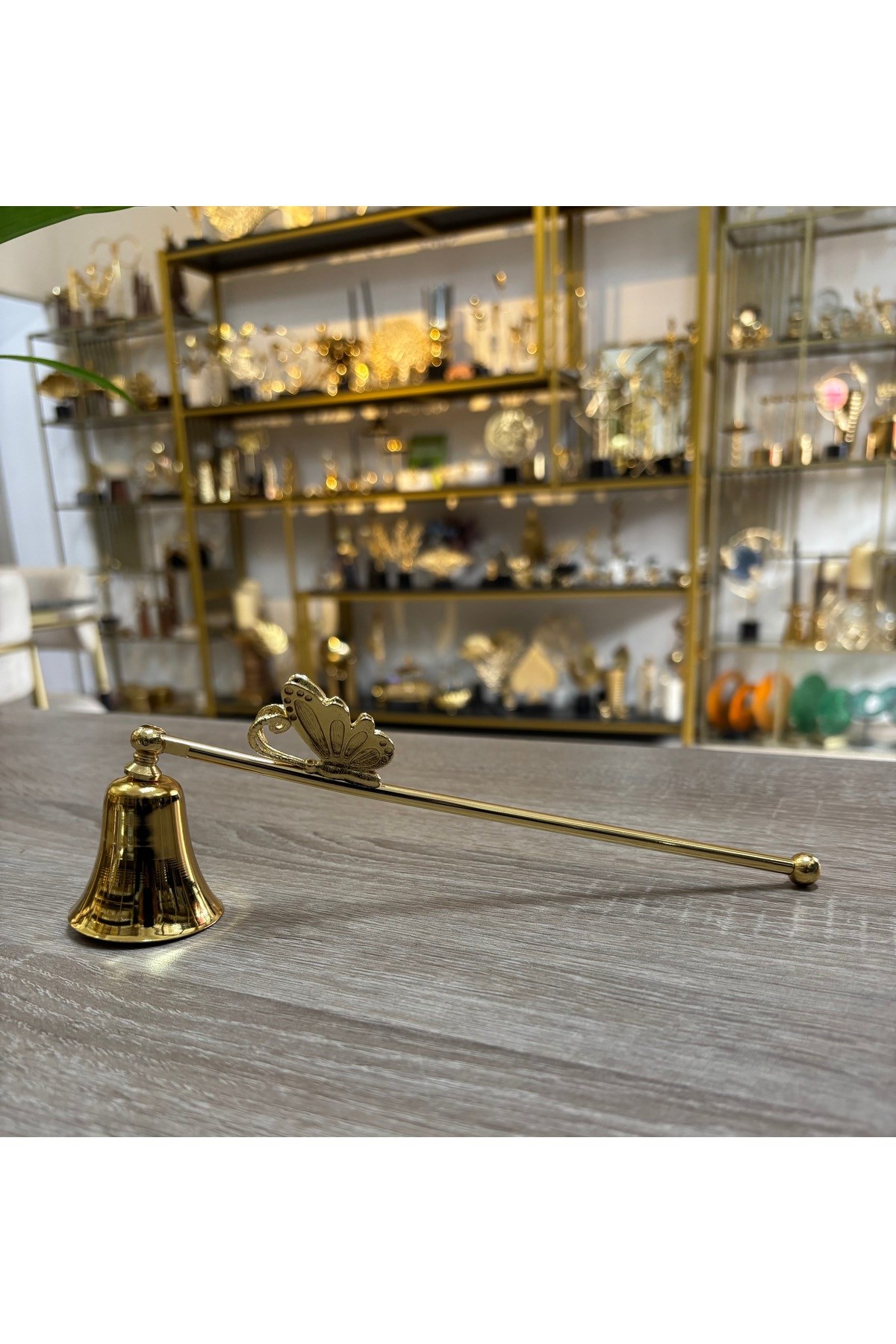 KONMUŞ KELEBEK MUM SÖNDÜRÜCÜ-GOLD