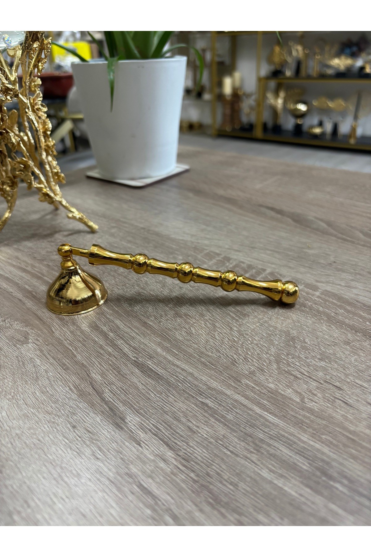 TOPLU ÇUBUKLU MİNİ MUM SÖNDÜRÜCÜ-GOLD