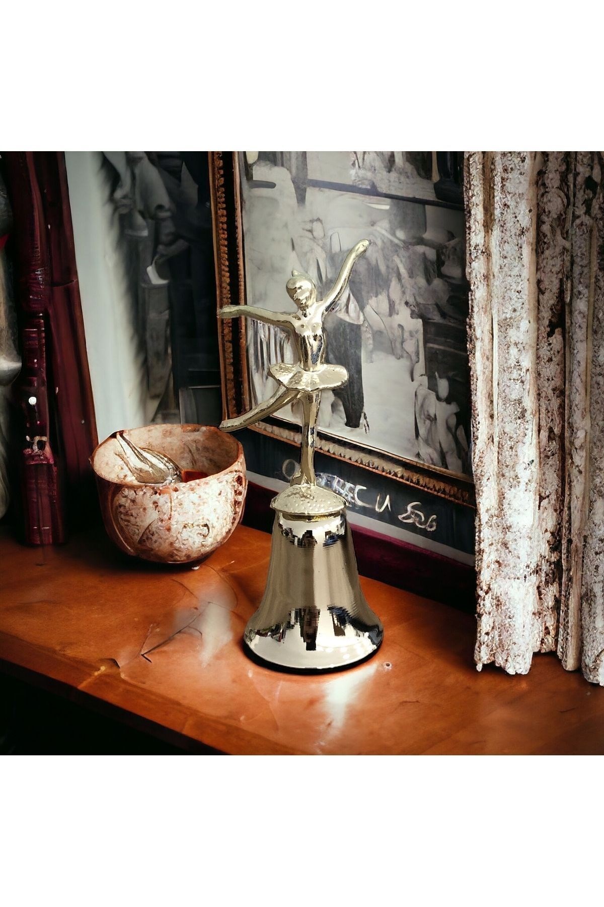 Balerin Çan Mum Söndürücü-gümüş