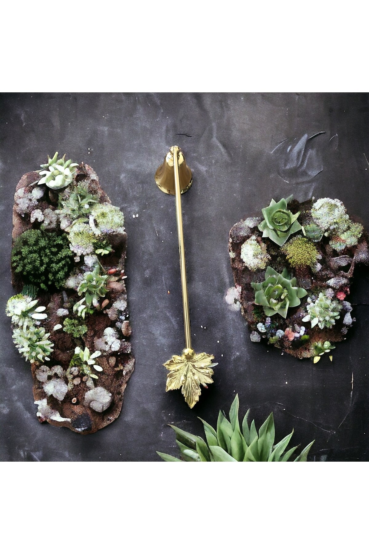 Asma Yapraklı Mum Söndürücü-gold