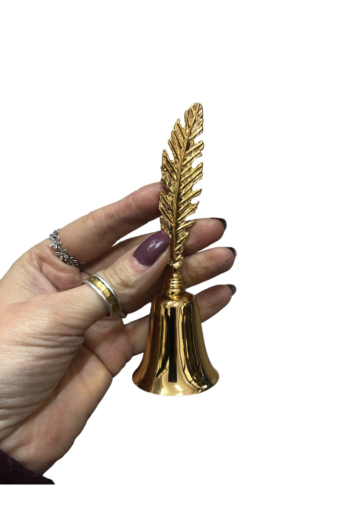 Tüy Tepeli Mum Söndürücü Çan-gold