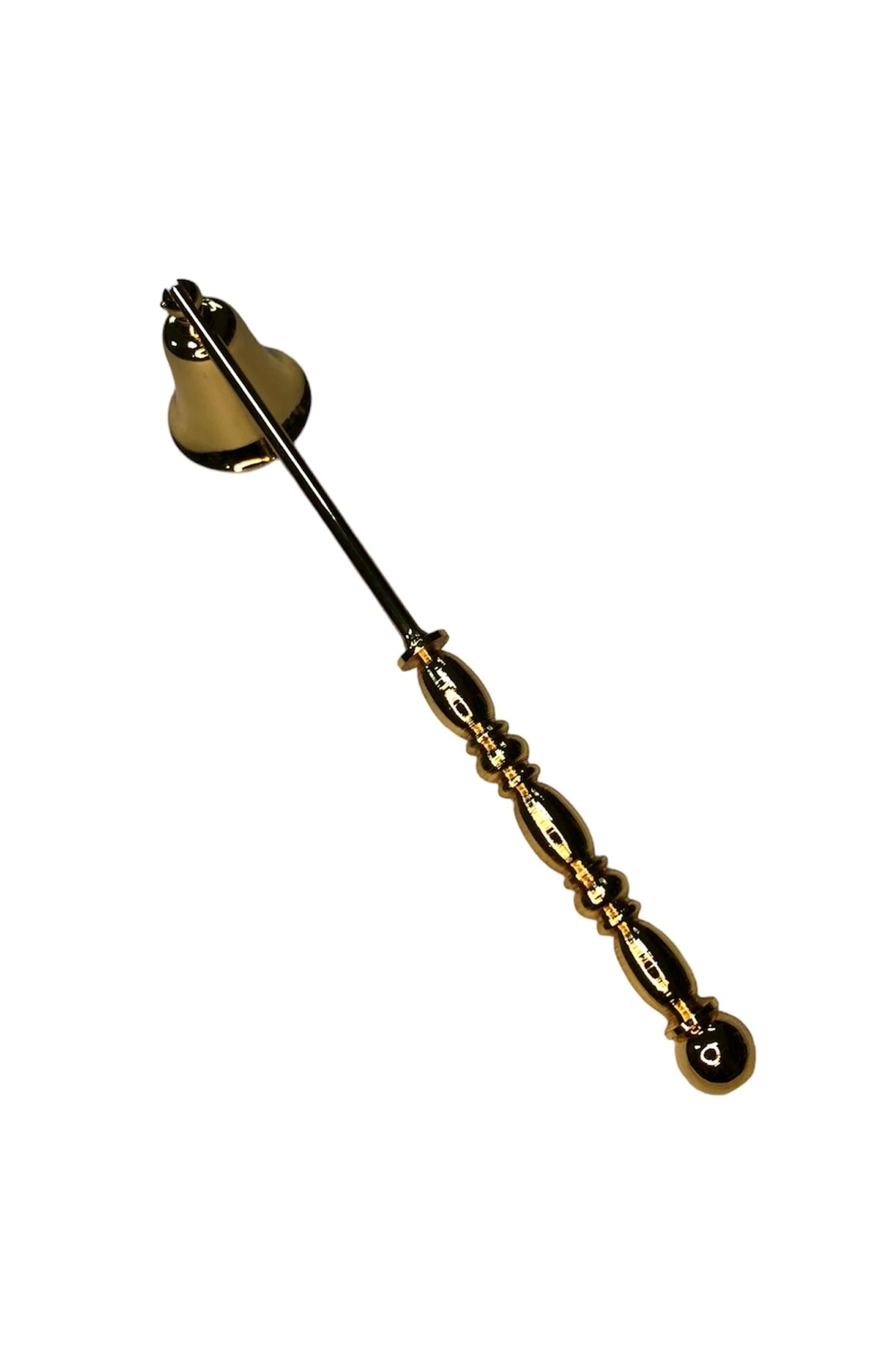 Üç Boğum Klasik Çubuklu Kısa Mum Söndürücü-gold