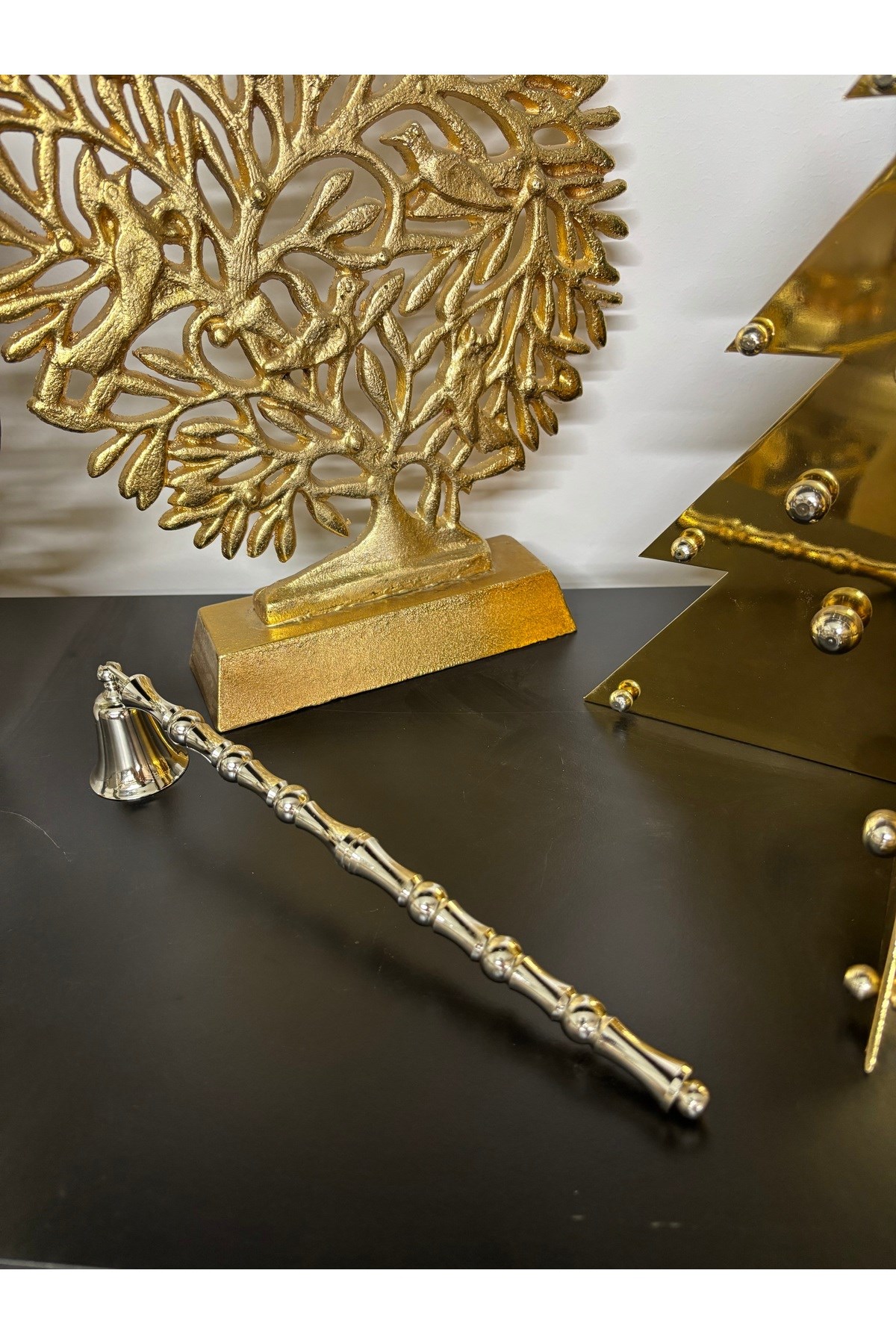 KALIN TOPLU ÇUBUKLU MUM SÖNDÜRÜCÜ-GÜMÜŞ