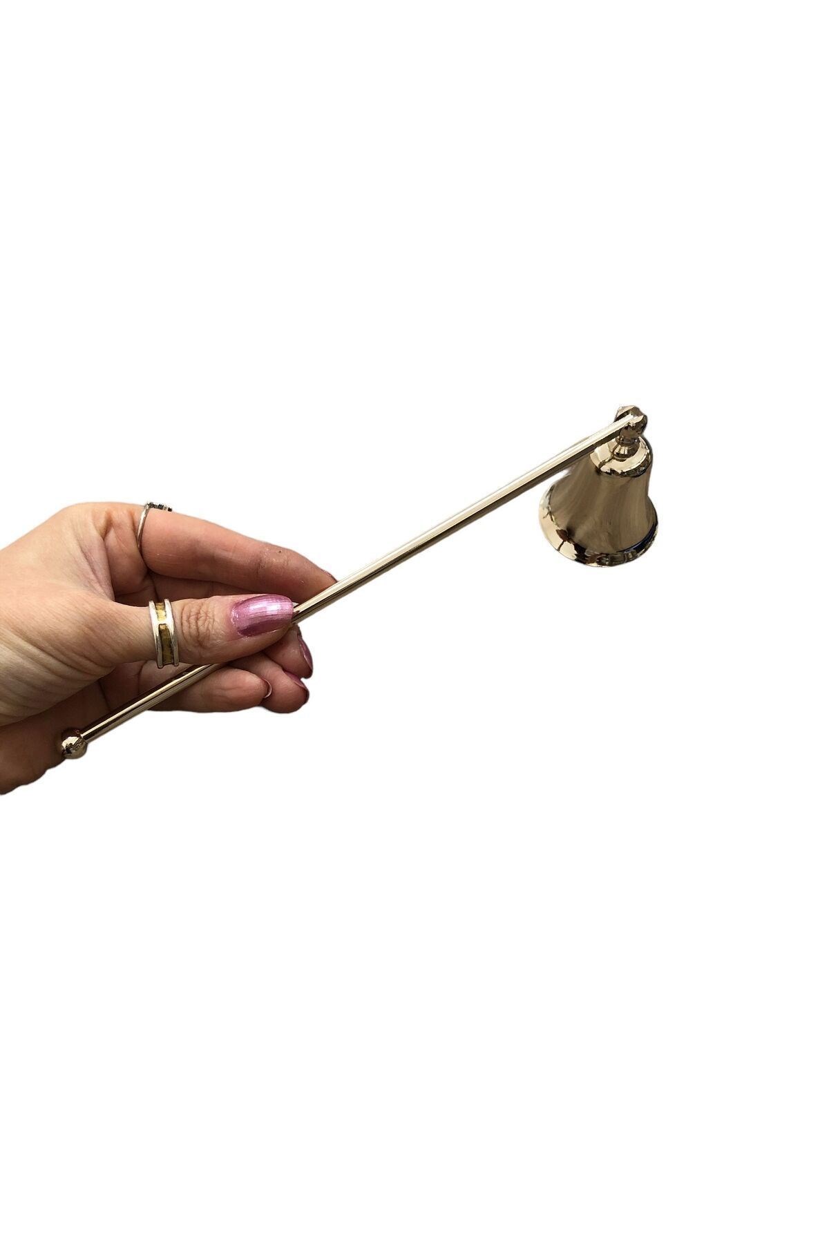 Sade Çubuklu Mum Söndürücü, Zarif Gümüş Renkli Dekoratif Tasarım