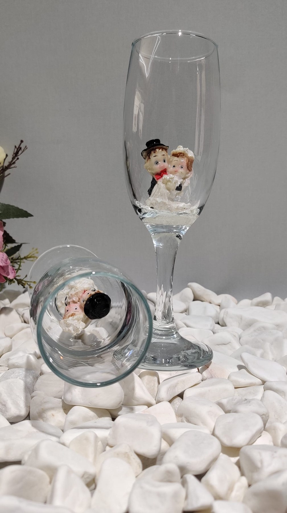 KİRLİNOVA® GELİN DAMAT FİGÜRLÜ 2'Lİ MEŞRUBAT BARDAĞI — KİRLİNOAVA — görsel 4