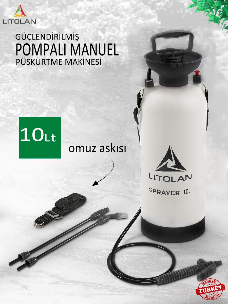 10 lt Litolan pneumatic spraying pump, ilaçlama, sulama pompası