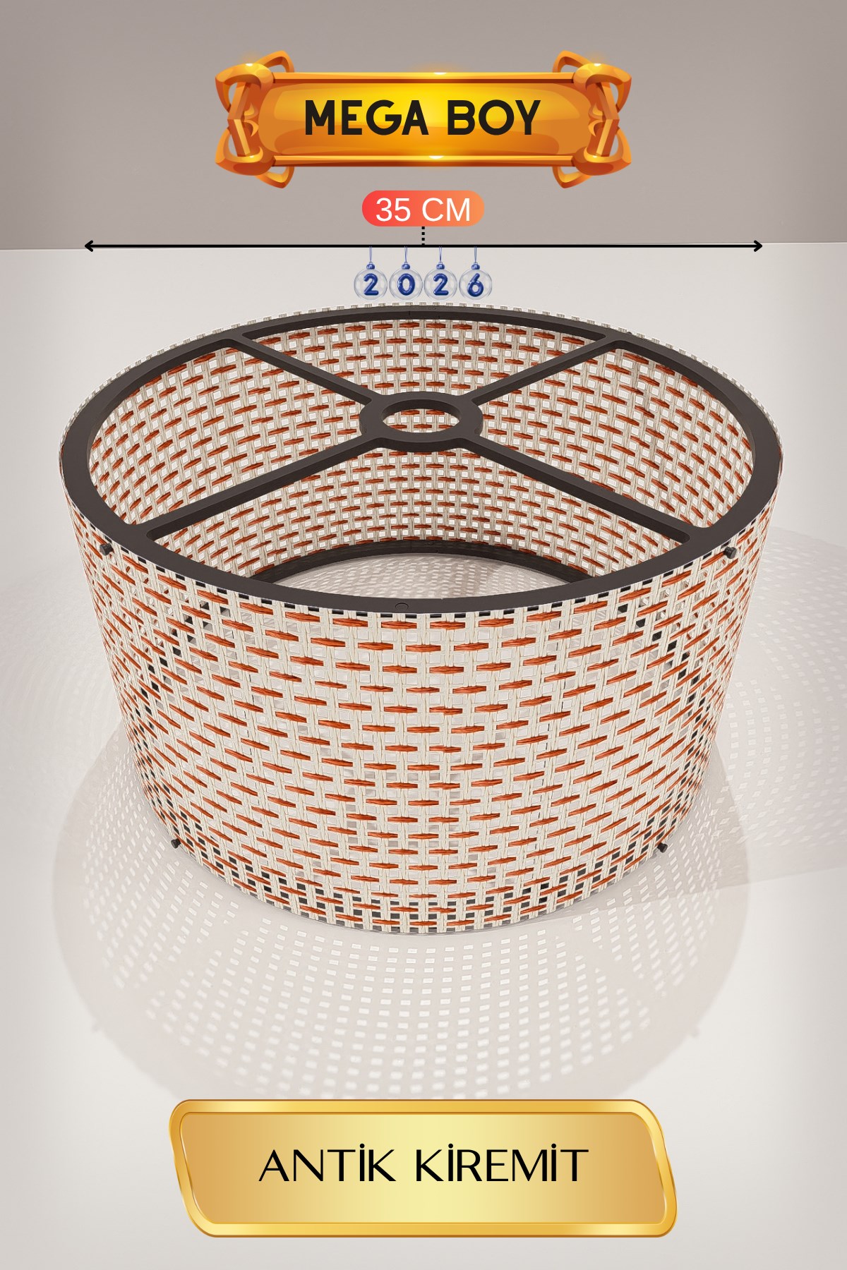 Antik Kiremit Lambader Başlığı 35 CM Mega Boy — GÖKDAĞ GROUP