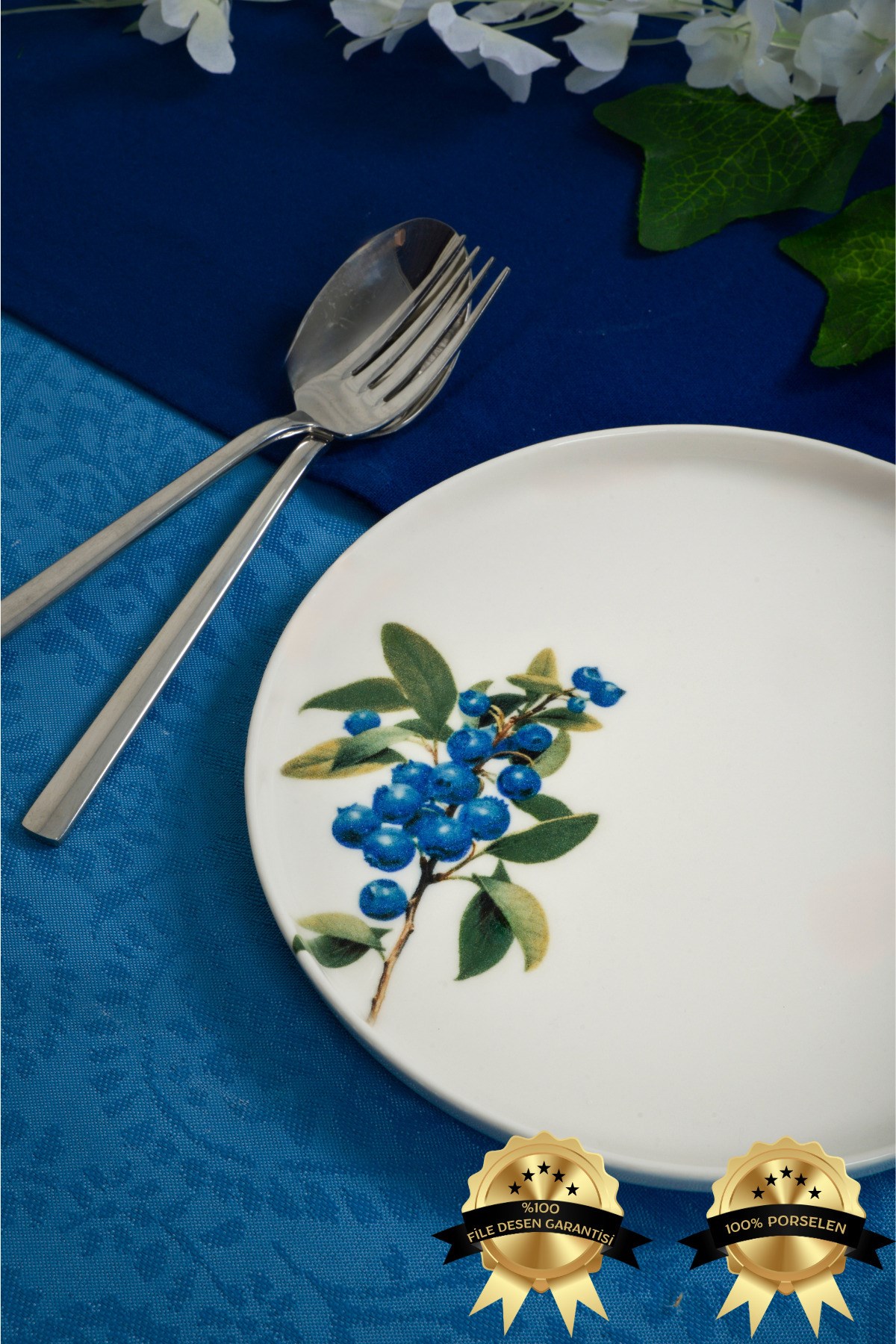 Arya 6'lı Porselen Pasta Tabağı Seti