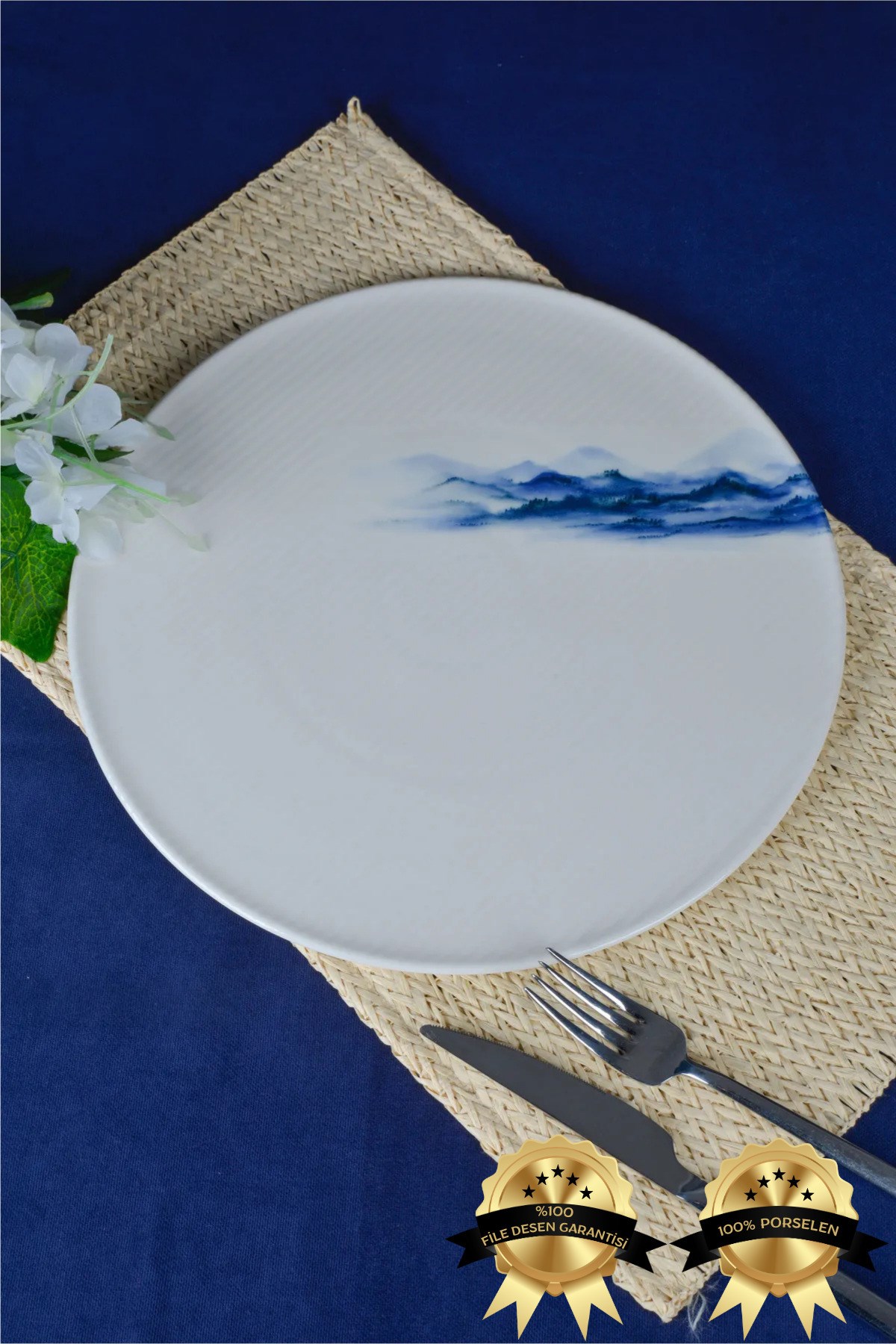 Toros 2'li Porselen Pizza Tabağı