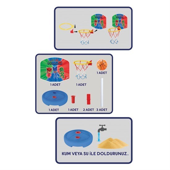 Pj Mask Küçük Ayaklı Basketbol Set-23637