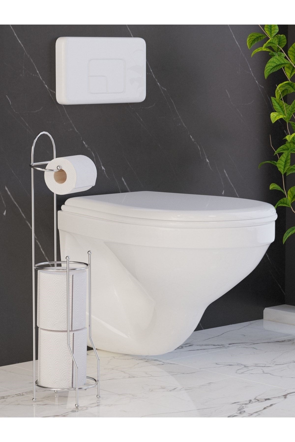 Tuvalet Kağıtlığı Tuvalet Kağıdı Standı Banyo Düzenleyici Banyo Organizer