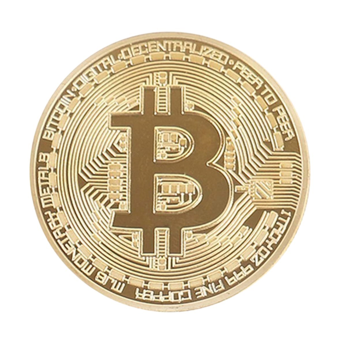 Bitcoin Madeni Hatıra Parası Madeni Bitcoin Hediye Sikke Para — Veyo — görsel 2