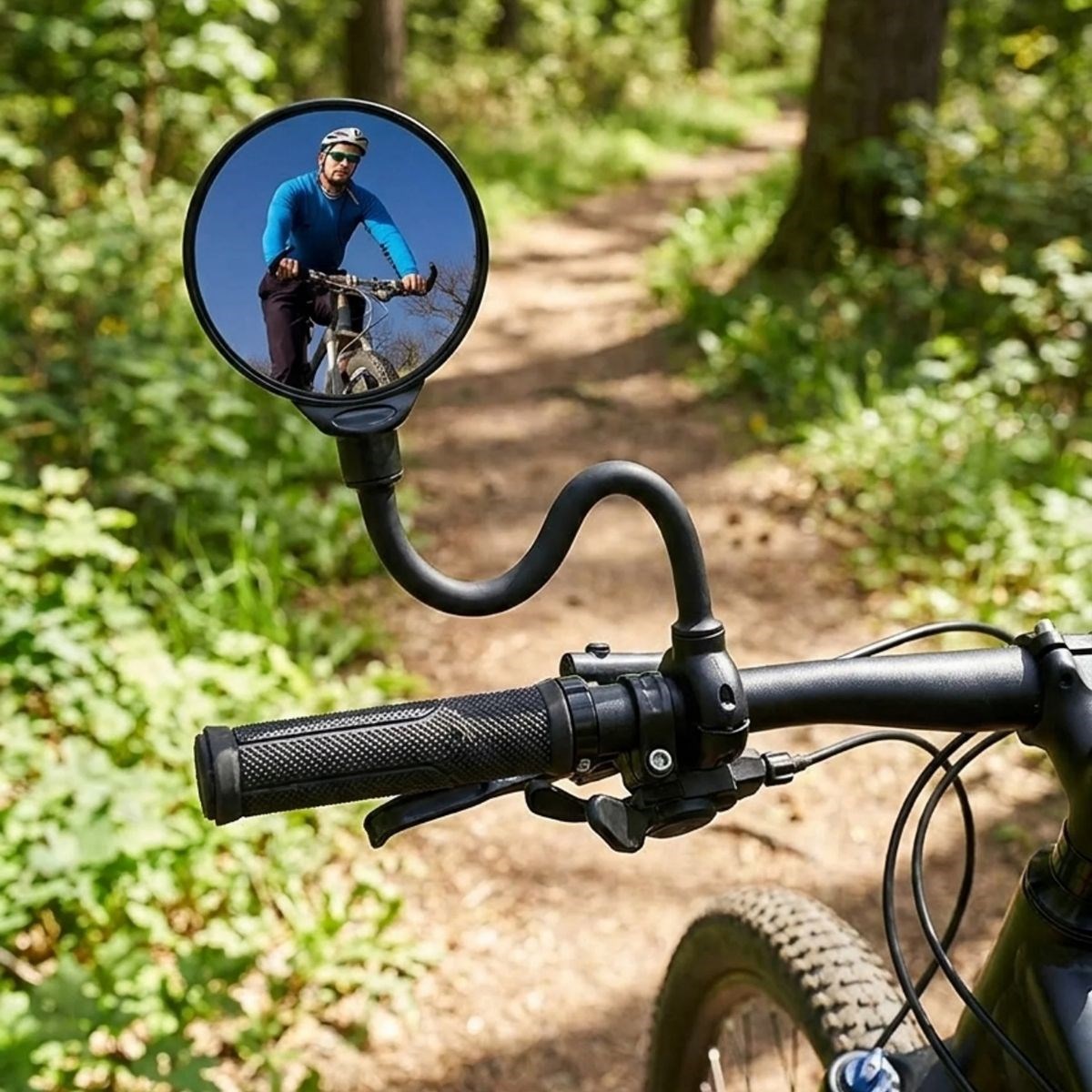 360° Ayarlanabilir Bisiklet Dikiz Aynası – Geniş Açılı Dışbükey Gidon Aynası, Dönebilen Güvenli Sürüş Aksesuarı — Veyo — görsel 4