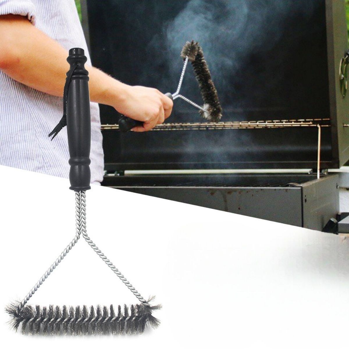 Barbekü Mangal Izgara Teli Temizlik Fırçası — Veyo