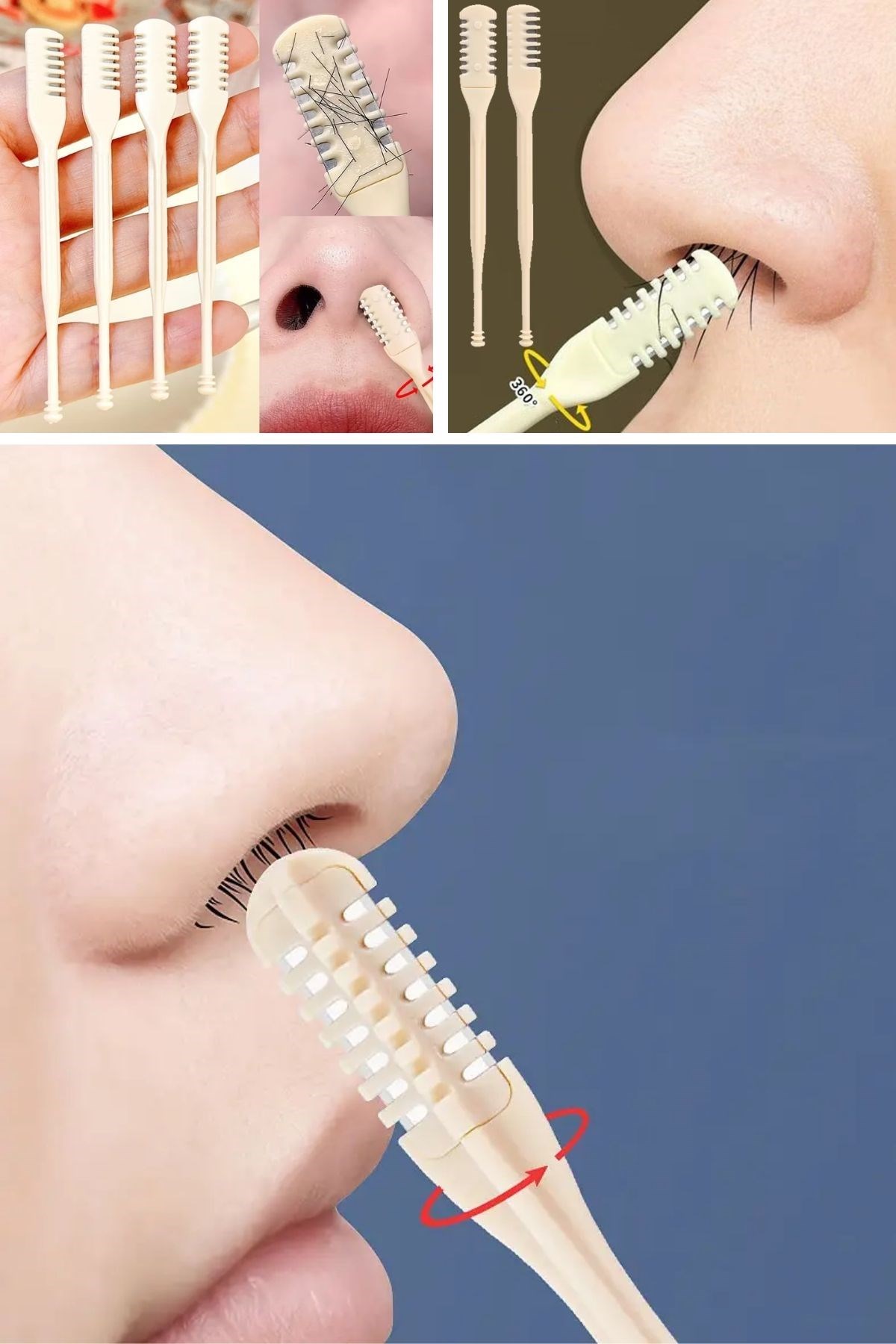 BUFFER® 2'Si Bir Arada 2 Parça Kutulu Burun Kıl Alma ve Kulak Temizleme Aparatı