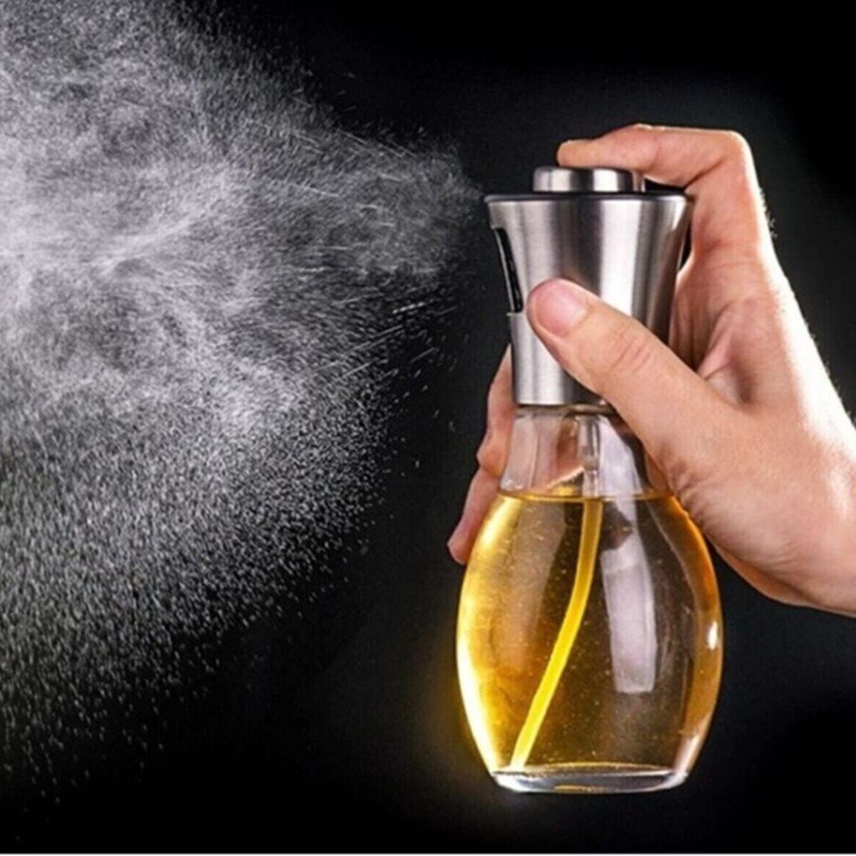 Çok Amaçlı Spreyli Sızdırmaz Cam Şişe Yağdanlık Limon Sirke Sos Püskürtücü Dağıtıcı Sprey — Veyo — görsel 3